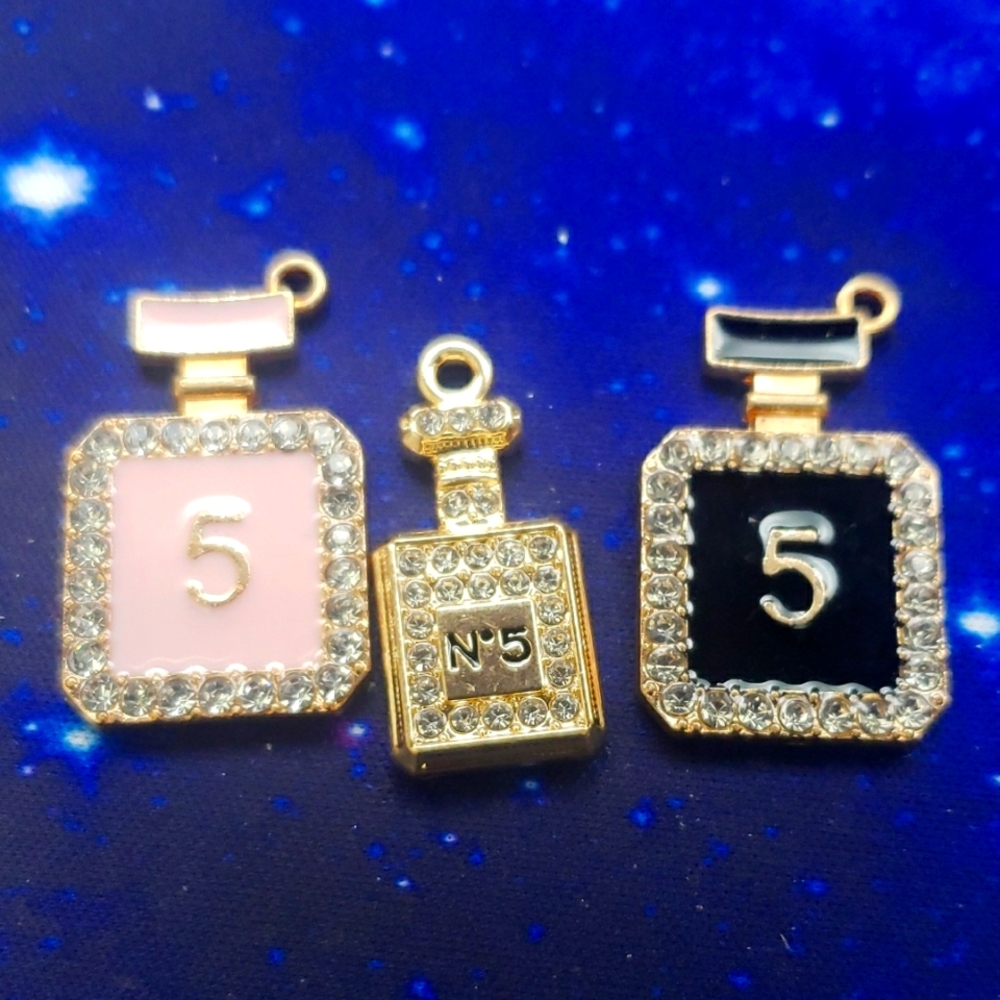 Chanel #5 Charms. Great For Pendants Or Bracelets Or Even Key Chains.